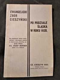 Ewangelicki Zbór Cieszyński po 1920 r. ks.Berger pastor Cieszyn stara