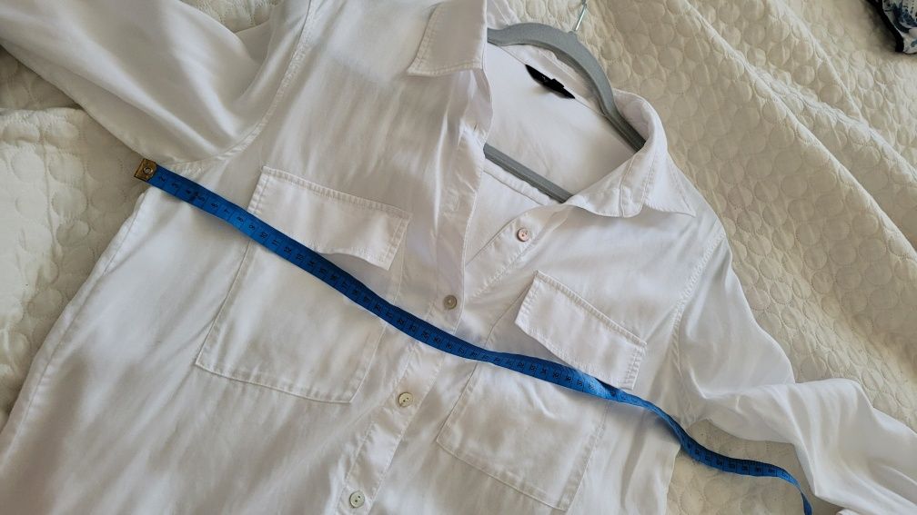 Biała koszula z lyocelu Massimo Dutti M