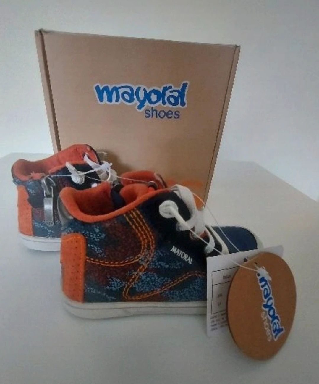 NOWE Buty Mayoral r 22 (wkł. 14 cm) Skóra Tenisówki Trampki Wiosna