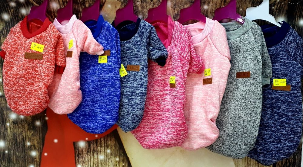 Cieple sweterki dla pieskow rozmiary kolory