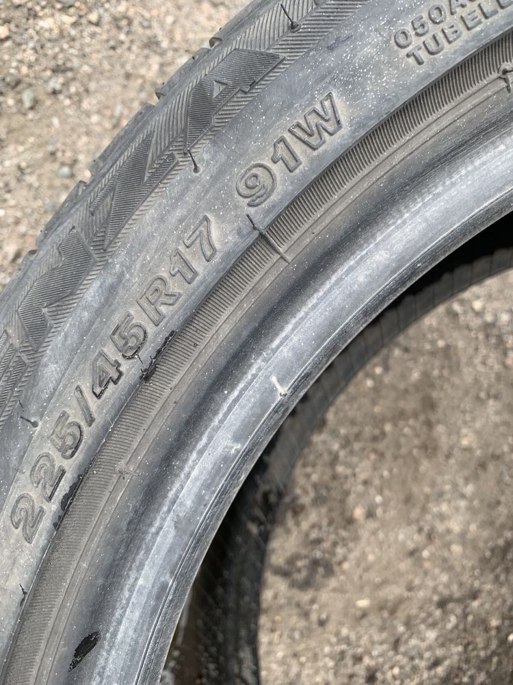 2шт 225/45R17  Bridgestone Potenza, СКЛАД Б/У РЕЗИНЫ