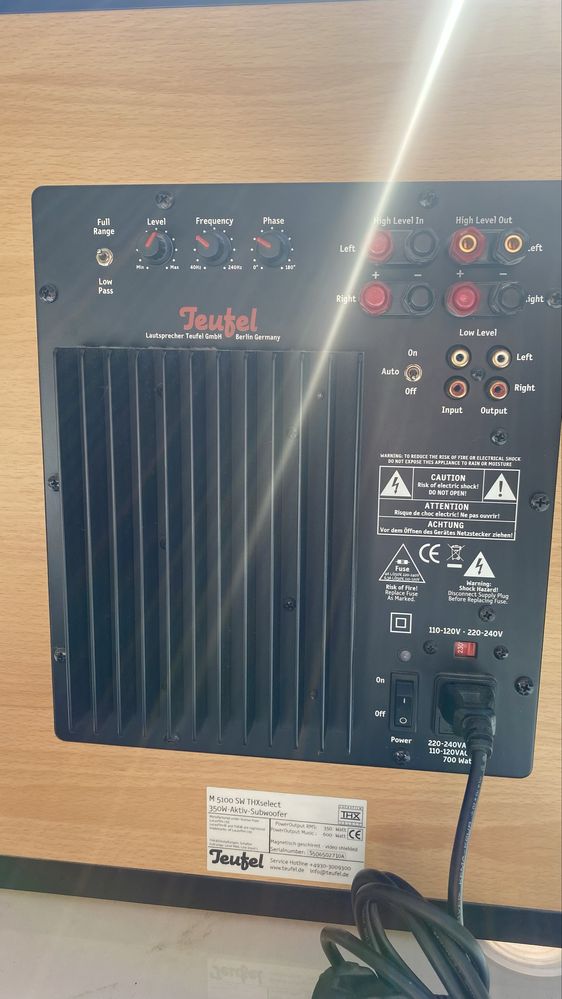 Teufel M5100 SW THXselect subwoofer aktywny