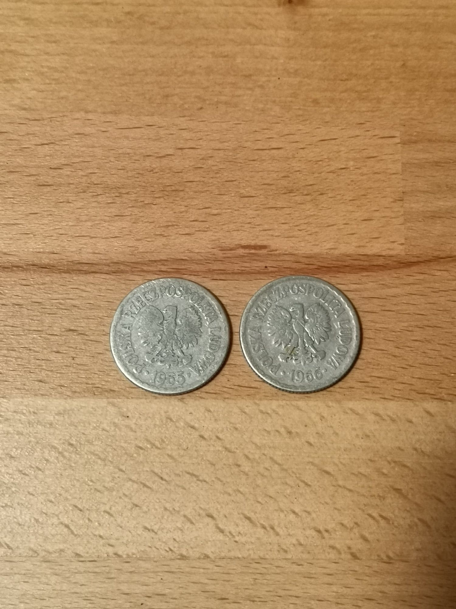 Moneta 1 złotych 1965r i 1966