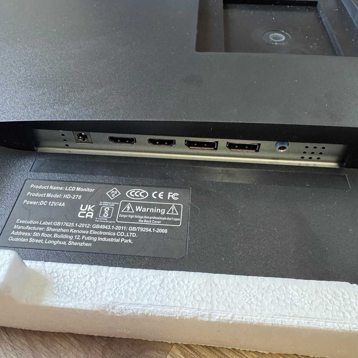 Monitor komputerowy PRECHEN 27" FHD 1920 x 1080 LED, bezramkowy