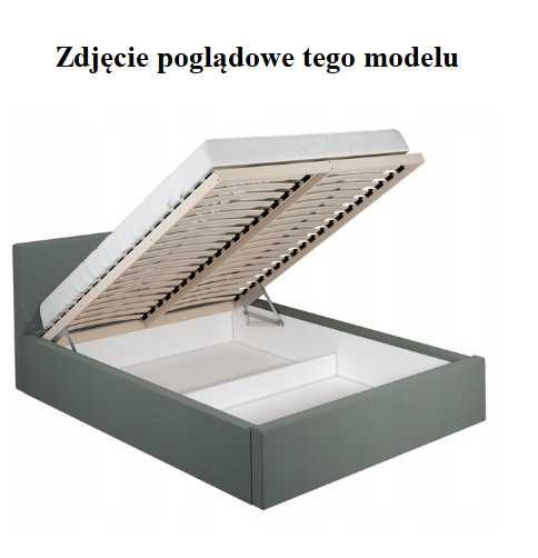 Łóżko LEXI tapicerowane stelaż + pojemnik 140x200