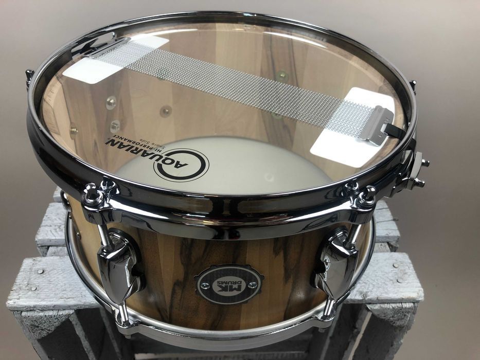 MK-Drums - Custom Stave Snare 12” x 6,5” - Walnut - Werbel Klepkowy