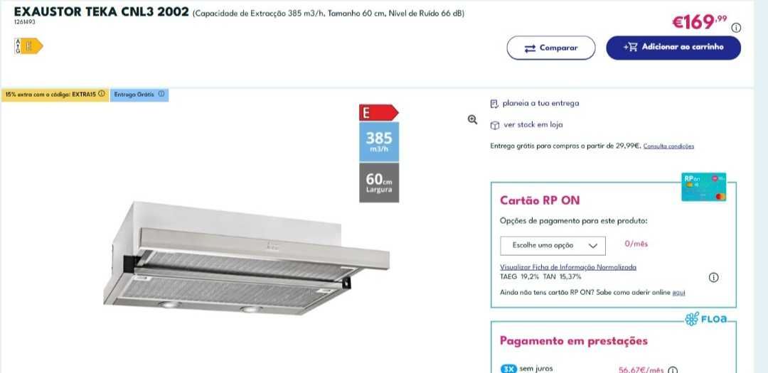 Exaustor Teka CNL3-2002