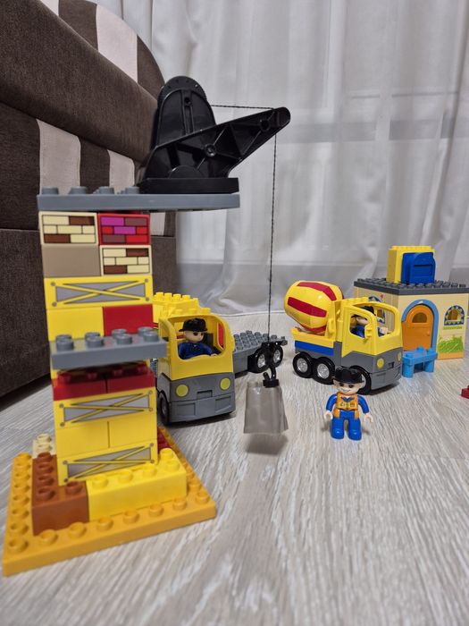 JDLT конструктор. Аналог лего дупло. Lego duplo. Будівельники. Поліція