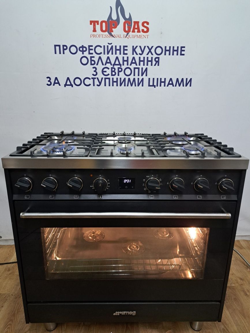 Професійна газова плита Smeg стан нової