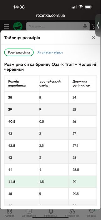 Ботінки чоловічі осінь/тепла зима  р 43/44 на стопу 29 см, торгова мар