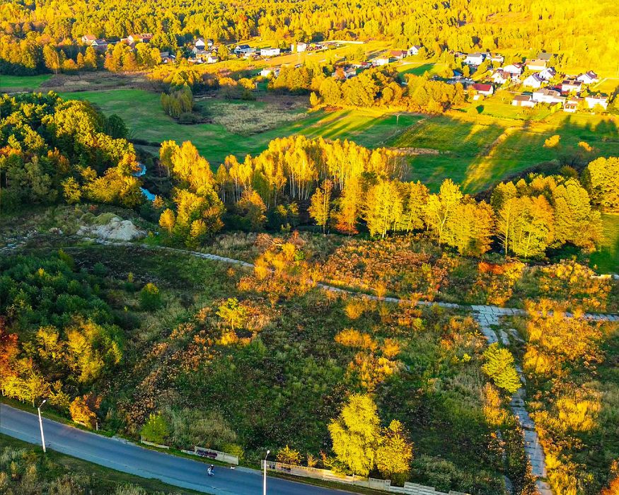 Leboszowice działka pod lasem, nad rzeką