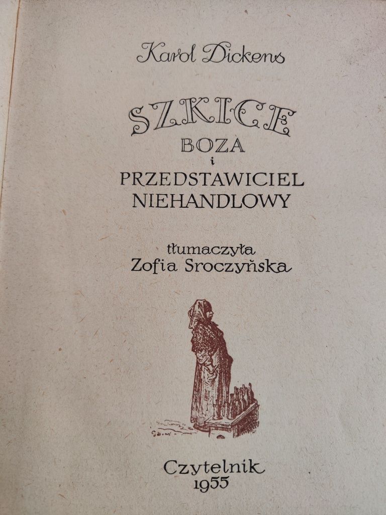 Szkice Boza i przedstawiciel niehandlowy - Karol Dickens "x