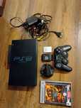 Konsola PlayStation 2 PS2 FAT+ Network adapter + Dysk HDD + Pad