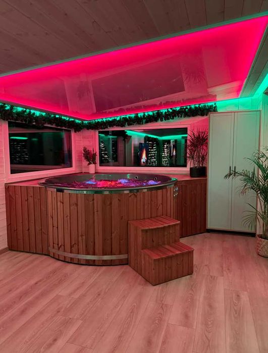 domek na święta dla 8 osób nad jeziorem sauna jacuzzi  bez sąsiadów