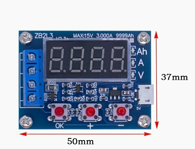 Zb2l3 тестер ємкості акамулятора