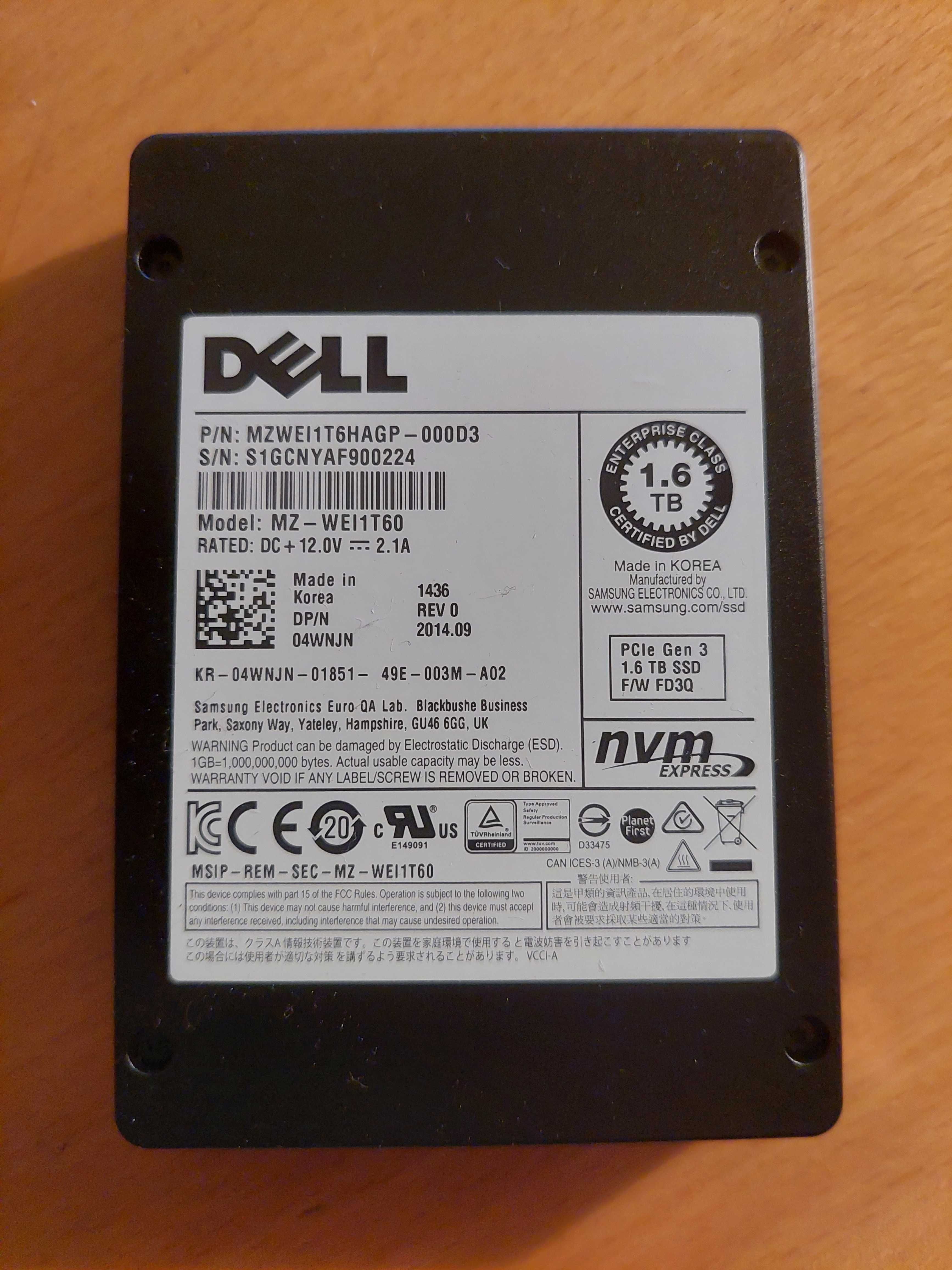 Disco SSD Sas Dell - 1.6T