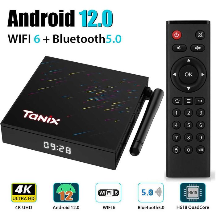 ТВ-приставка android-box Tanix TX68(4Gb/32Gb,Android 12), налаштування