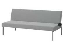 SALSTAD Sofa 3-osobowa, rozkładana, Knisa jasnoszary
