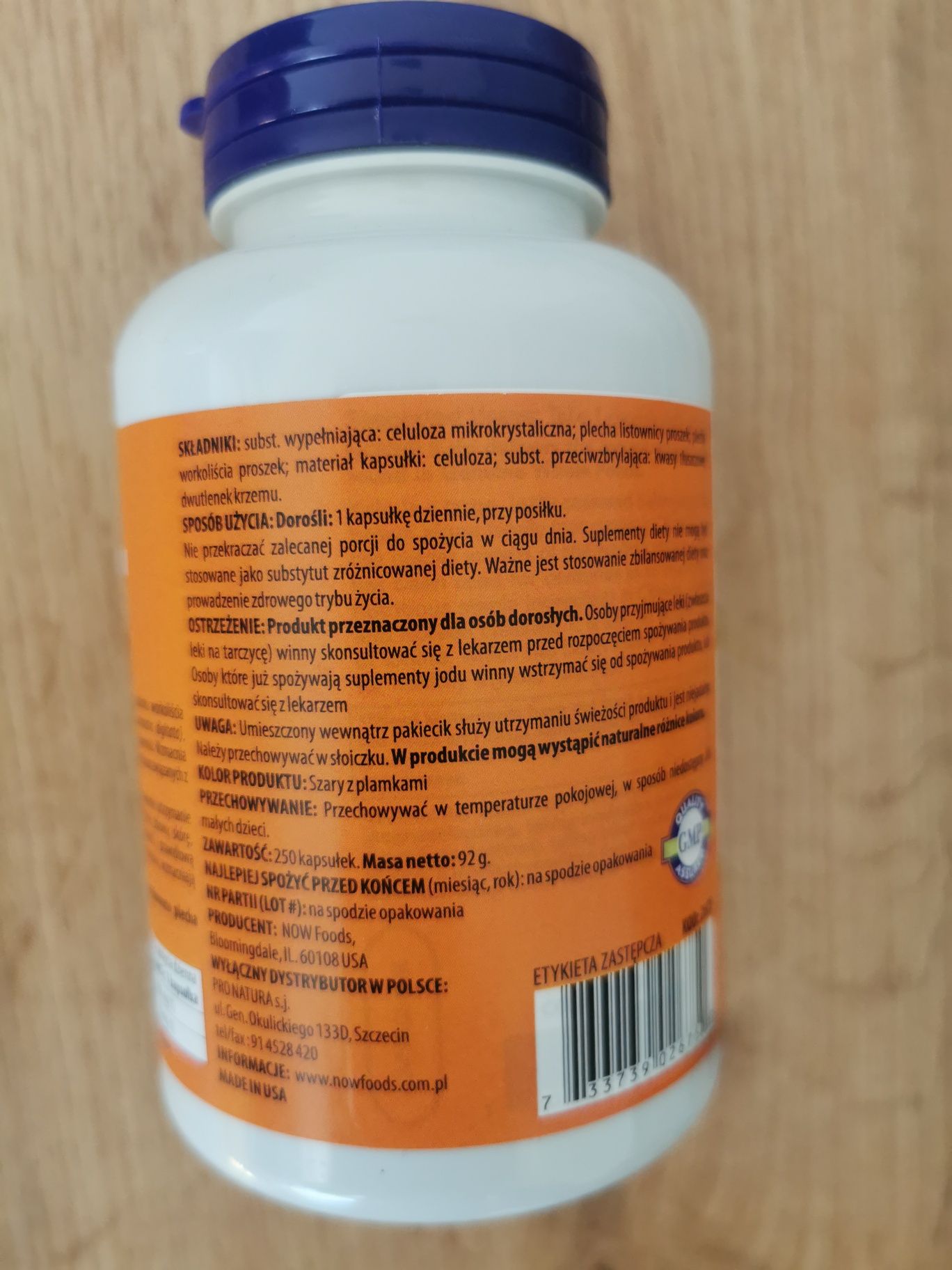 Kelp 325 kaps firmy Now Naturalny Jod