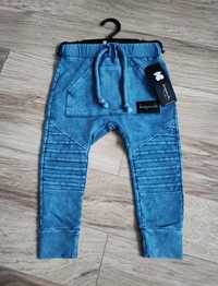 Spodnie despacito dekatyzowane niebieskie r.110