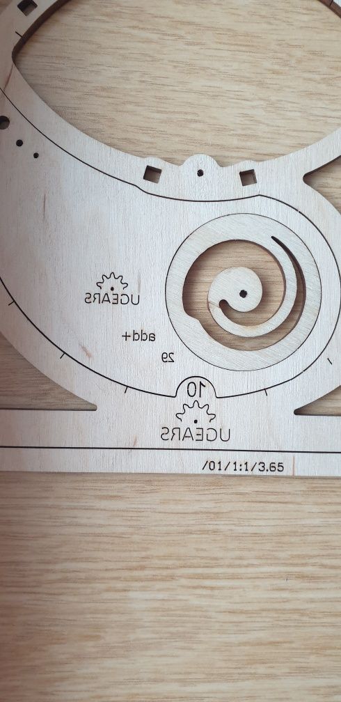 UGEARS 3D. Деревянный Механический 3D пазл «Таймер»