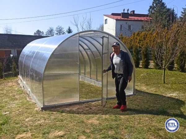 Szklarnia Tunel ogrodowy 3x4 3x6 3x8 Profil 40x20 Poliwęglan 4 / 6mm