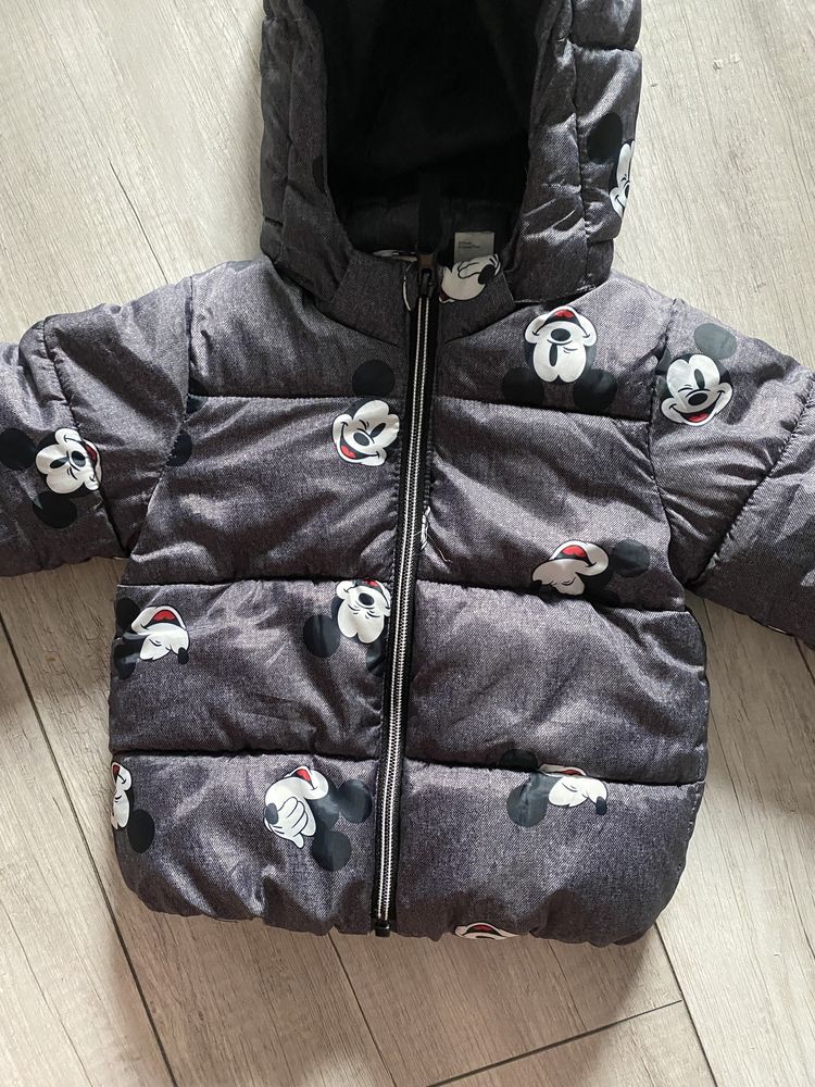 Kurtka zimowa H&M r80 Myszka miki