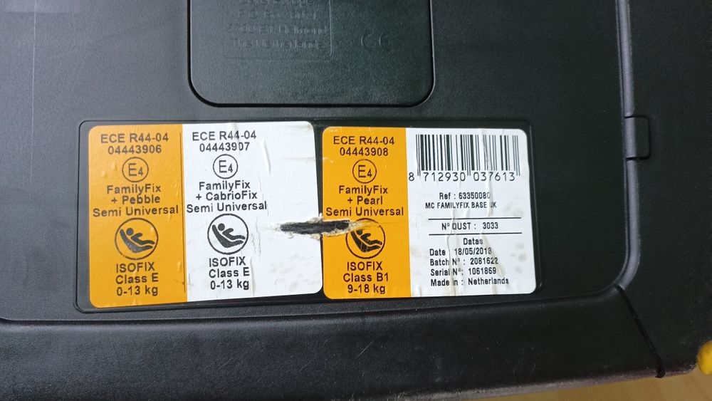 автокрісла maxi-cosi pearl з базою izofix FamilyFix