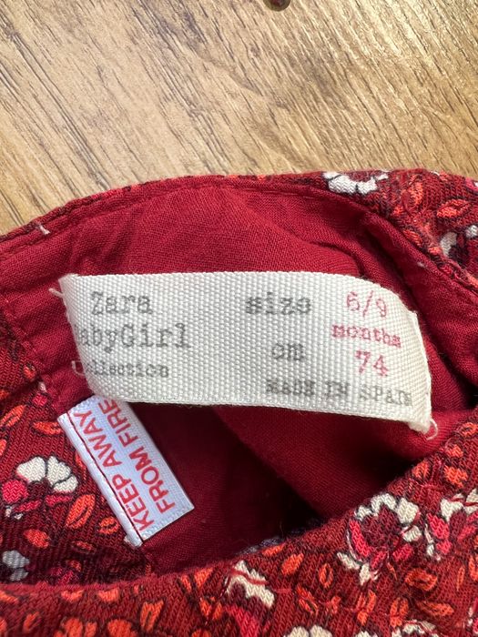 Sukienka Zara 6-9 m jesień