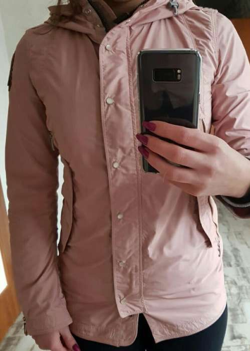 Kurtka płaszczyk jesienny wiosenny ciepły przeciwdeszczowy brudny roz
