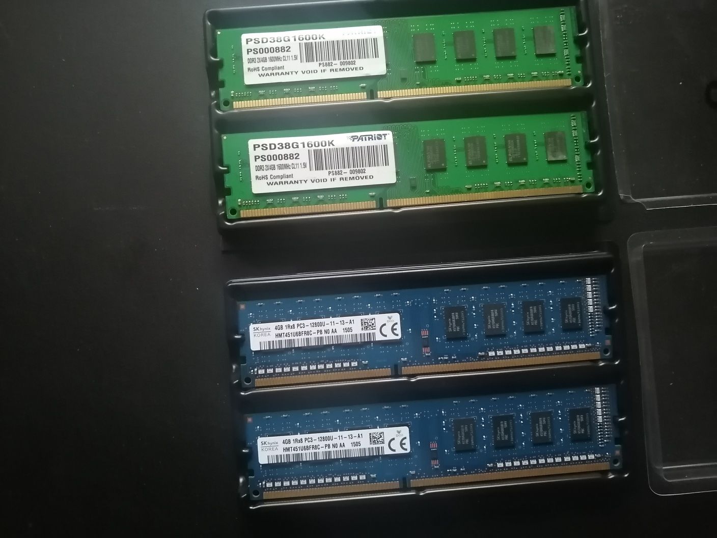 Память 8Gb Kit (2x4Gb) DDR3 SK-Hynix HMT451U6BFR8C Patriot 1600Mhz USA