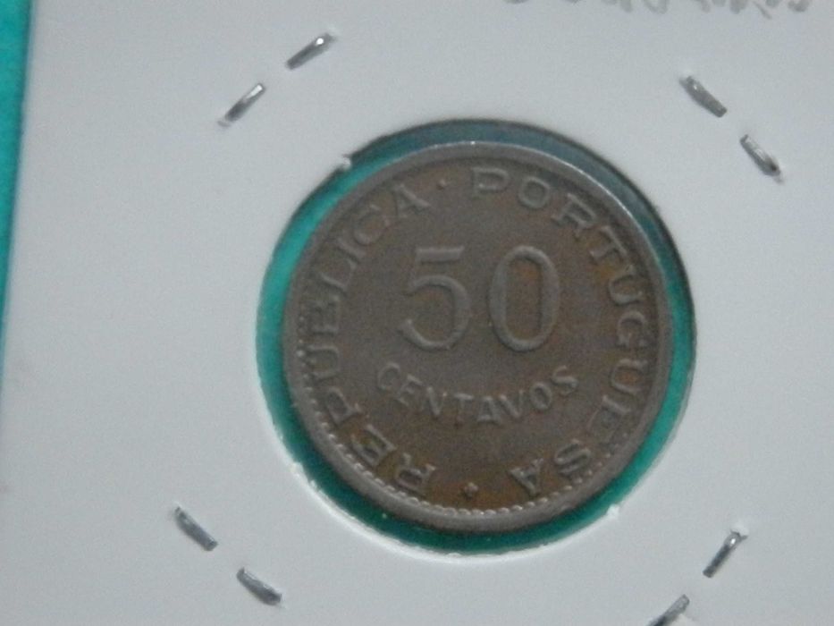 1260 - Angola: 50 centavos 1955 bronze, por 10,00