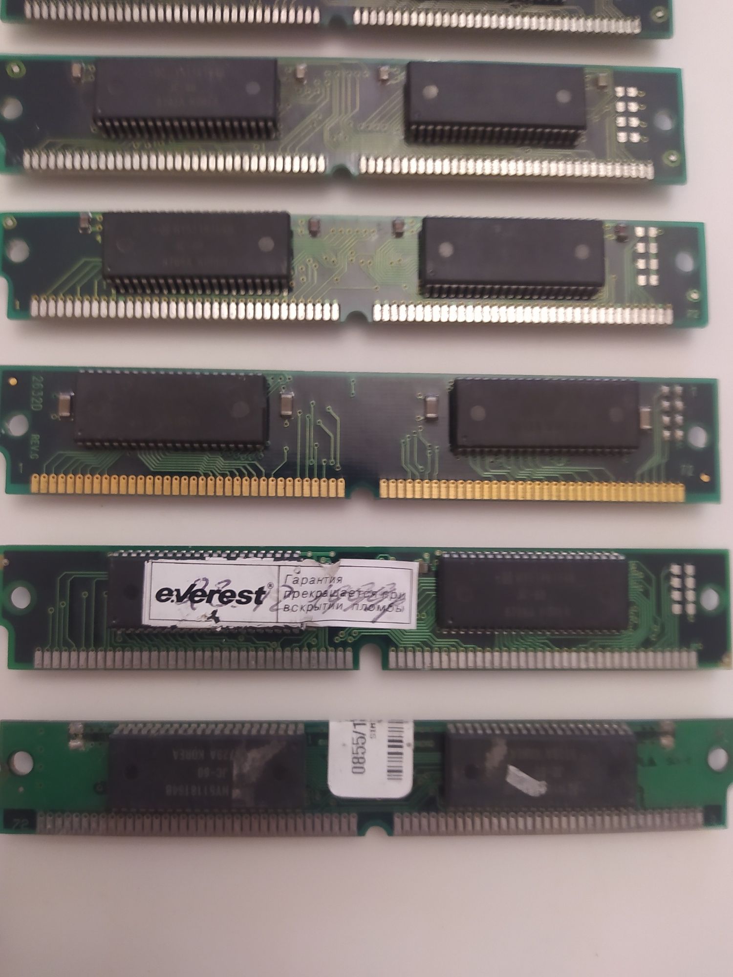 Стара ретро память ОЗУ RAM simm dimm