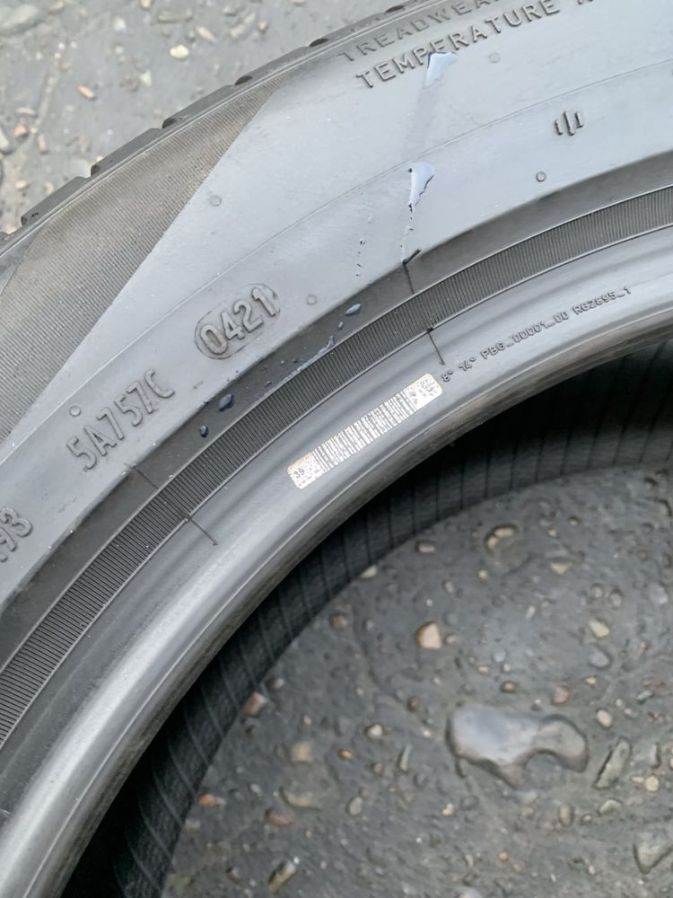 Шини 255/45 R19 пара Pirelli, 2021р, 6,5мм, літо