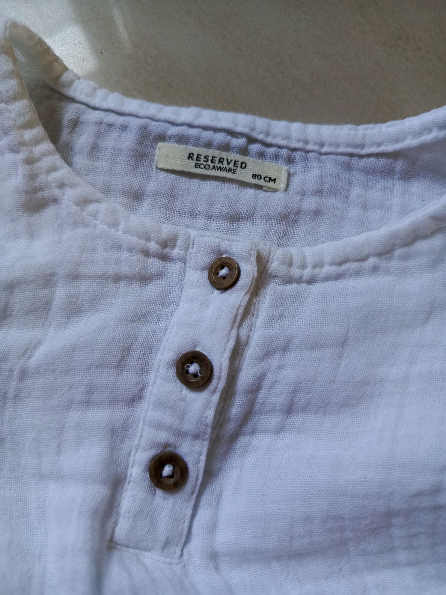 Body Reserved 80 bawełna muślin białe