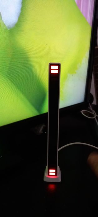 Barra de luz que reage ao som