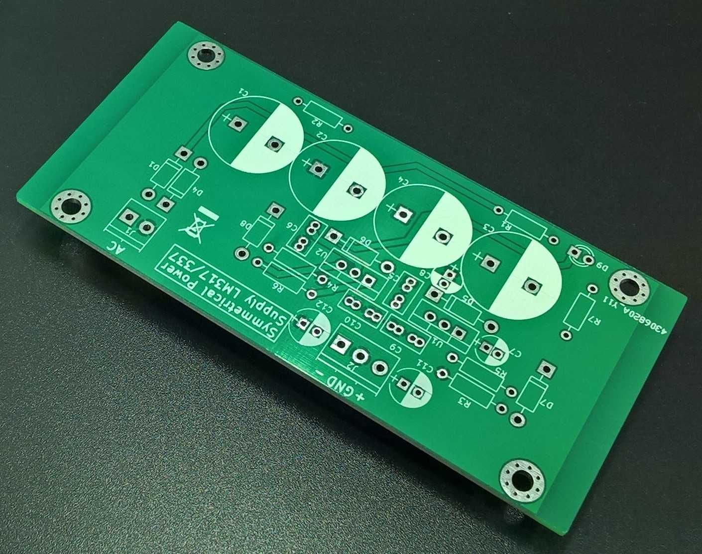 Płytka pcb - Zasilacz symetryczny przedwzmacniacza