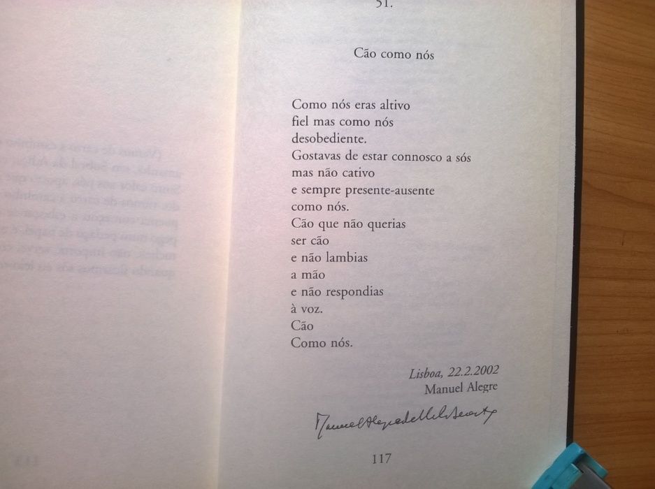 "Cão como Nós" - Manuel Alegre (portes grátis)