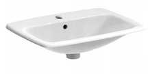 GEBERIT Selnova Square Umywalka wpuszczana w blat 55x17x45 cm biała