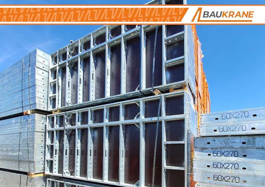 Szalunki Ścienne 100m2 Bauframe, Nowe płyty z akcesoriami, Gwarancja
