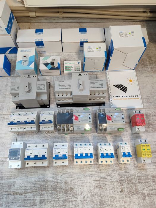 Сонячна автоматика DC ОПН, запобіжники, автомати DC, громозахист TOMZN