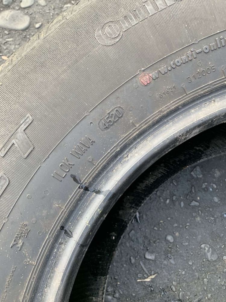 Шини 255/70 R16 Continental, 2020р, 6,6мм