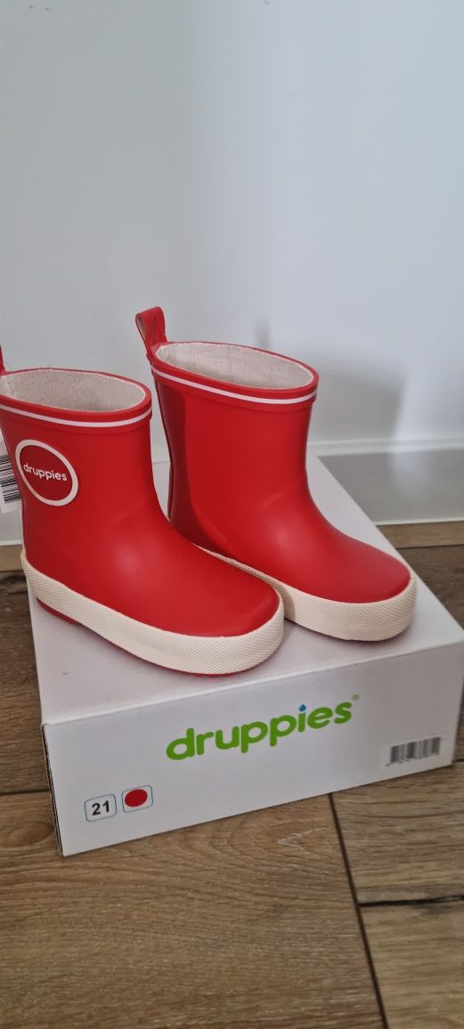 Kalosze dziecięce DRUPPIES r. 21 czerwone