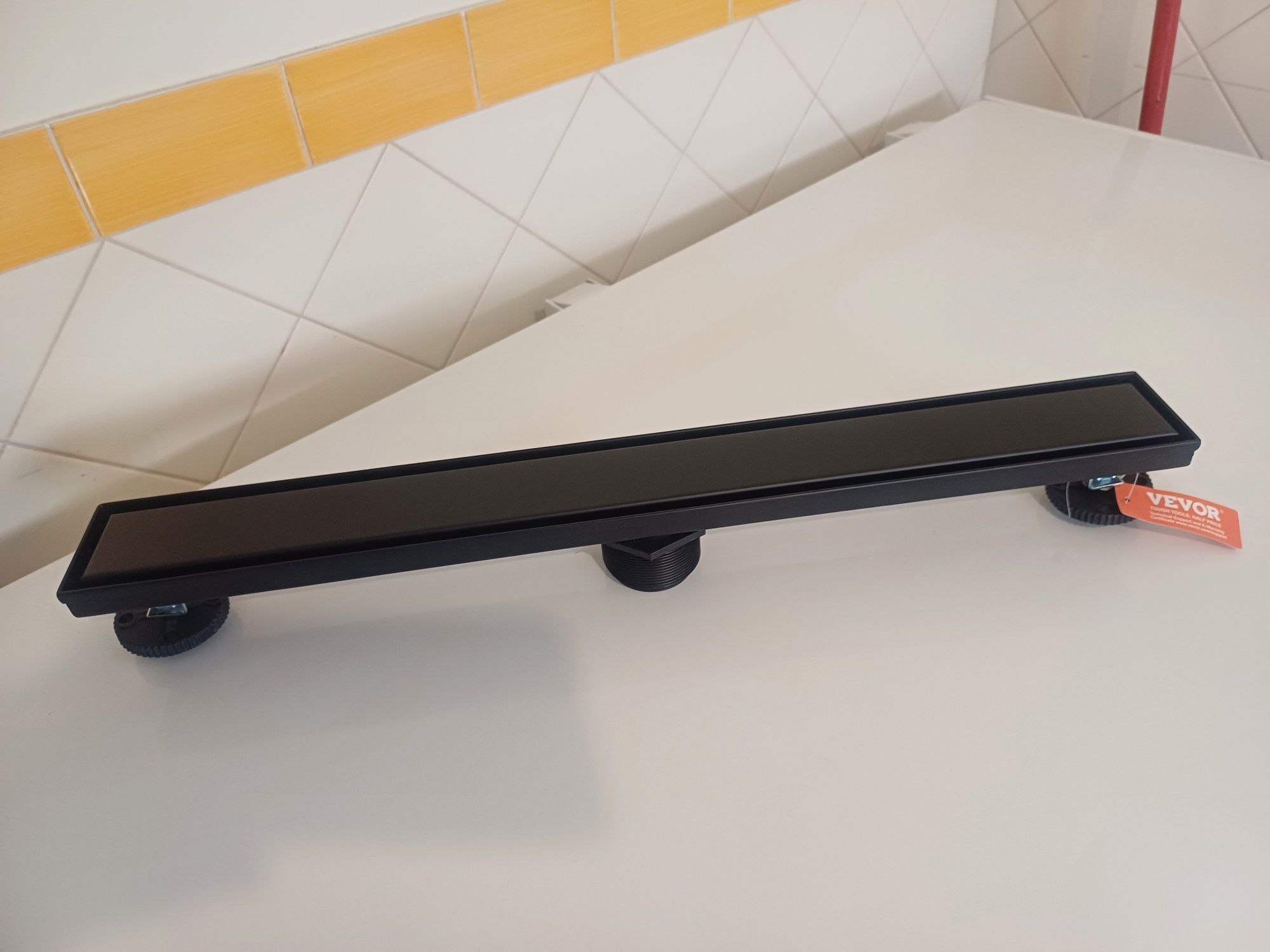 Dreno Linear preto para chuveiro