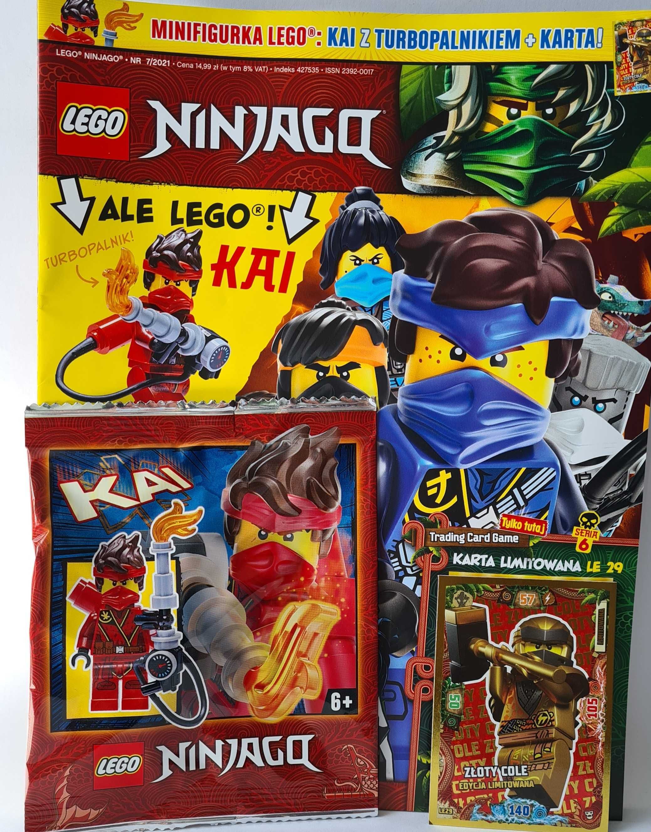 4 szt  KLOCKI Lego Ninjago MAGAZYN 3/5/7/9/2021 KAI +LLOYD+ ZANE +JAY