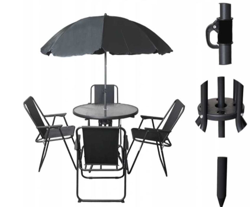 Meble ogrodowe plus parasol