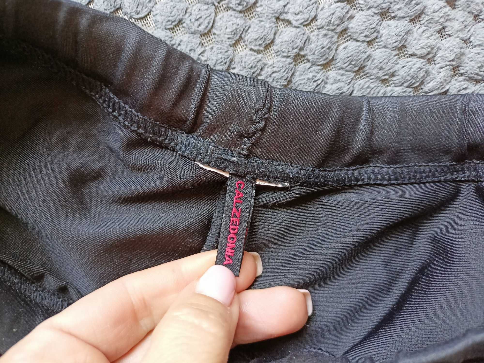 Legginsy damskie z zamkiem z boku