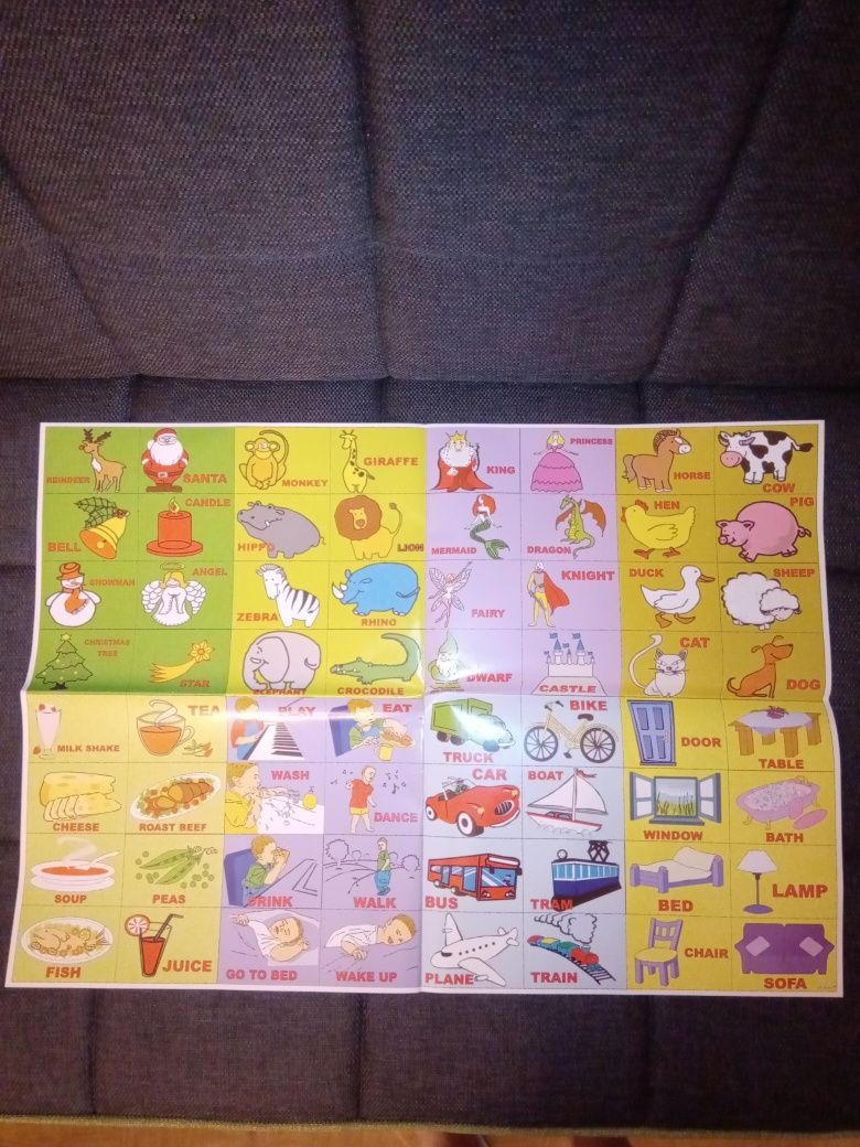 Plakaty edukacyjne Play me Kiddo j.angielski dla przedszkola