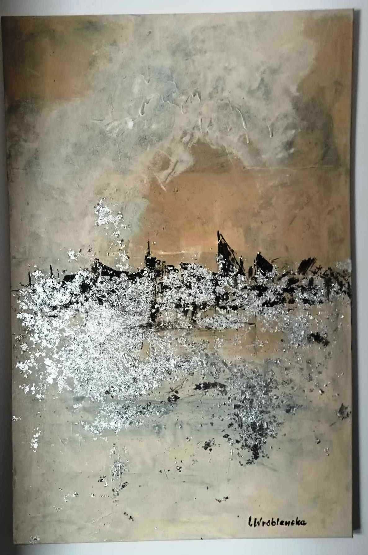NOWY Obraz Na Płótnie 115 x 75 cm Akrylowy Nowoczesny Brokat Wysyłka