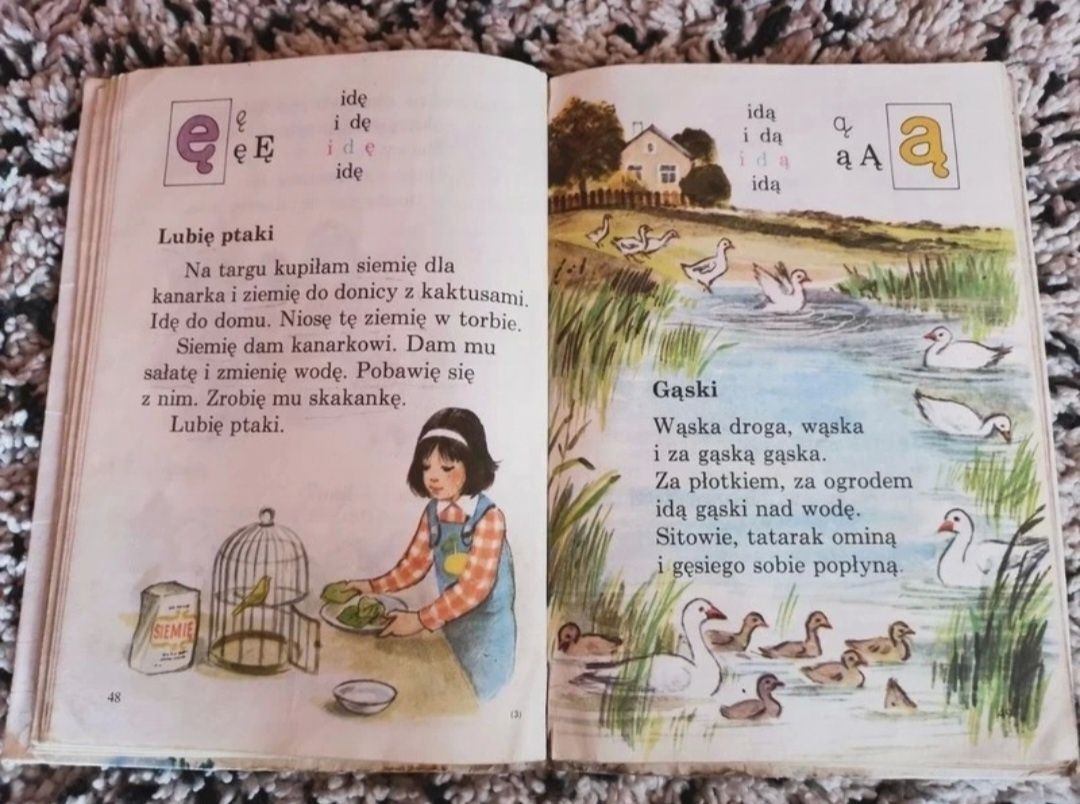 Litery nauka czytania Ewa I Feliks Przyłubscy PRL-u